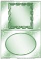 Twisted & Oval Frame Christmas Blank Card Fronts/ Toppers 4