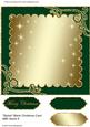 Stylish Blank Christmas Card with Swirls 5