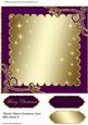 Stylish Blank Christmas Card with Swirls 6
