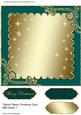 Stylish Blank Christmas Card with Swirls 7