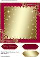 Stylish Blank Christmas Card with Swirls 8