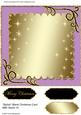 Stylish Blank Christmas Card with Swirls 10