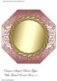 Octagon Shaped Blank Topper with Twisted Round Frame 2