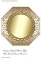 Octagon Shaped Blank Topper with Twisted Round Frame 3
