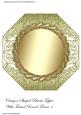 Octagon Shaped Blank Topper with Twisted Round Frame 4