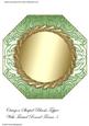 Octagon Shaped Blank Topper with Twisted Round Frame 5
