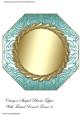 Octagon Shaped Blank Topper with Twisted Round Frame 6