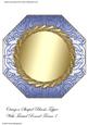 Octagon Shaped Blank Topper with Twisted Round Frame 7