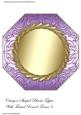 Octagon Shaped Blank Topper with Twisted Round Frame 8