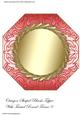 Octagon Shaped Blank Topper with Twisted Round Frame 9