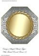 Octagon Shaped Blank Topper with Twisted Round Frame 10
