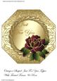 Octagon Shaped Just for You Topper with Twisted Frame & Rose