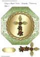 Octagon Shaped Easter/ Sympathy/ Christening Topper 4