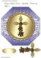 Octagon Shaped Easter/ Sympathy/ Christening Topper 6