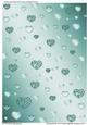 Showered by Love Hearts Metallic Background 8