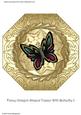 Fancy Octagon Shaped Topper with Butterfly 2