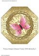 Fancy Octagon Shaped Topper with Butterfly 3