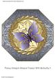Fancy Octagon Shaped Topper with Butterfly 5