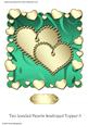 Two Jeweled Hearts Scalloped Topper 5