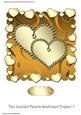 Two Jeweled Hearts Scalloped Topper 7