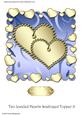 Two Jeweled Hearts Scalloped Topper 9