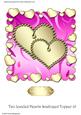 Two Jeweled Hearts Scalloped Topper 10