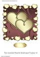 Two Jeweled Hearts Scalloped Topper 12
