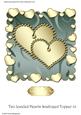 Two Jeweled Hearts Scalloped Topper 14