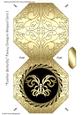 Feather Butterfly Fancy Octagon Shaped Card 7