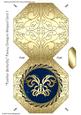 Feather Butterfly Fancy Octagon Shaped Card 5
