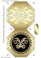 Feather Butterfly Fancy Octagon Shaped Card 7