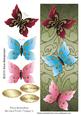 Three Butterflies Dl Card Front / Topper 3