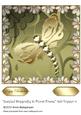 Jeweled Dragonfly in Floral Frame 8x8 Topper 4