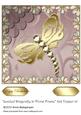 Jeweled Dragonfly in Floral Frame 8x8 Topper 10