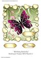 Birthday Butterfly Scalloped Topper with Hearts 2