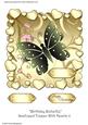 Birthday Butterfly Scalloped Topper with Hearts 11