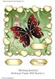 Birthday Butterfly Scalloped Topper with Hearts 14