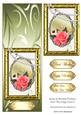 Rose in Double Frames Over the Edge Card 3