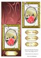 Rose in Double Frames Over the Edge Card 4