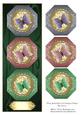 Three Butterflies on Octagon Plates Dl Card 4