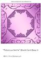 Fabulous Swirls Blank Card Base 9
