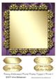 Fancy Embossed Floral Frame Topper/ Front 7