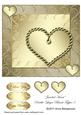 Jeweled Heart Double-layer Blank Topper 3
