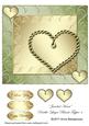 Jeweled Heart Double-layer Blank Topper 4