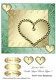 Jeweled Heart Double-layer Blank Topper 5