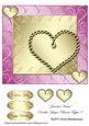 Jeweled Heart Double-layer Blank Topper 8