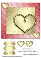 Jeweled Heart Double-layer Blank Topper 9