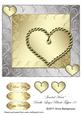 Jeweled Heart Double-layer Blank Topper 10