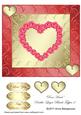 Rose Heart Double-layer Blank Topper 2