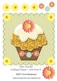 Daisy Cupcake Scalloped Topper / Card Front 4